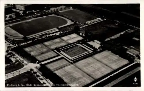 Ak Freiburg im Breisgau, Tennisplätze, Universitätsstadion