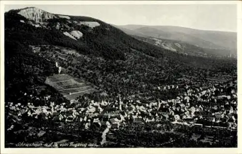 Ak Schriesheim an der Bergstraße, Fliegeraufnahme