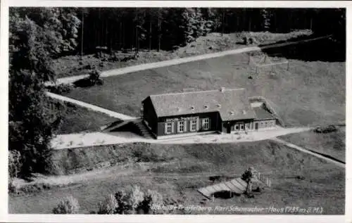 Ak Traifelberg Honau Lichtenstein, Albhütte, Karl Schumacher Haus, Fliegeraufnahme