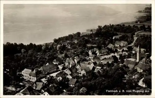 Ak Fischbach Friedrichshafen am Bodensee, Fliegeraufnahme