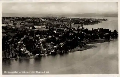 Ak Hemmenhofen Gaienhofen am Bodensee, Fliegeraufnahme