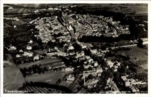 Ak Treuenbrietzen in Brandenburg,  Orig. Fliegeraufnahme