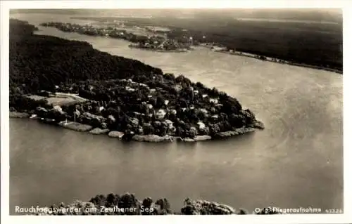 Ak Berlin Köpenick Schmöckwitz, Fliegeraufnahme, Rauchfangswerder