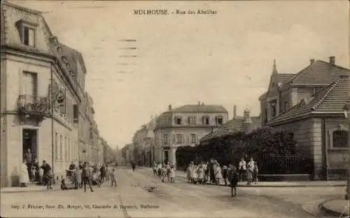 CPA Mulhouse Mulhouse Alsace Haut-Rhin, Rue des Abeilles