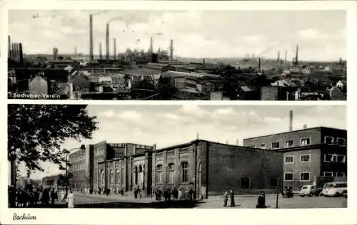 Ak Bochum, Bochumer Verein, Tor 1, Industrie, Kamin