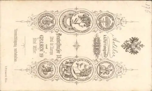 CdV Portrait, Bildnis einer jungen Frau, Kopftuch, 1869