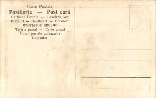 Präge Ak Liebespaar, Spaziergang