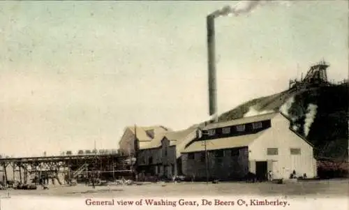 PC Kimberley South Africa, General view of Washing Gear, De Beers Co