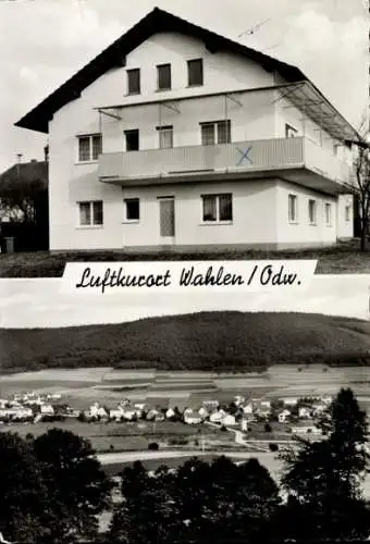 Ak Wahlen Grasellenbach im Odenwald, Panorama, Privat-Pension Wilhelm Hörr, Windhofstraße 2