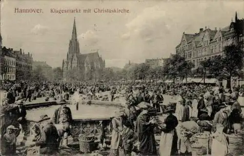 Ak Hannover in Niedersachsen, Klagesmarkt, Christuskirche