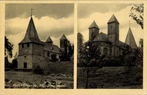 Ak Rheinkassel Merkenich Chorweiler Köln, Katholische Pfarrkirche