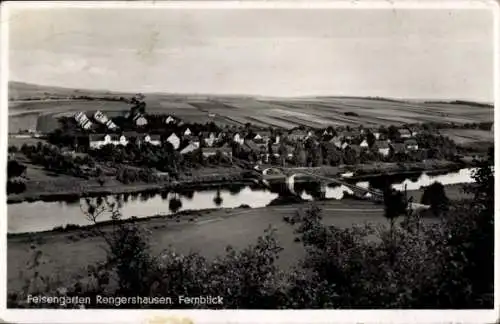 Ak Rengershausen Baunatal in Hessen, Felsengarten, Fernblick