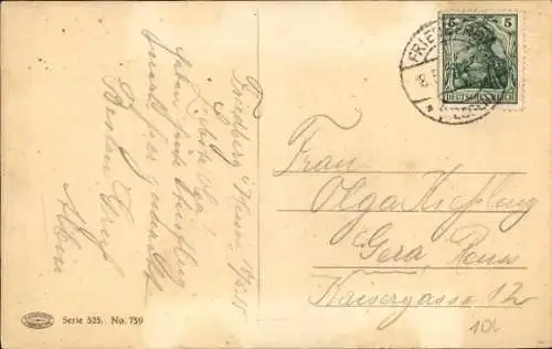 Ak Friedberg in Hessen, Hinter der Burg