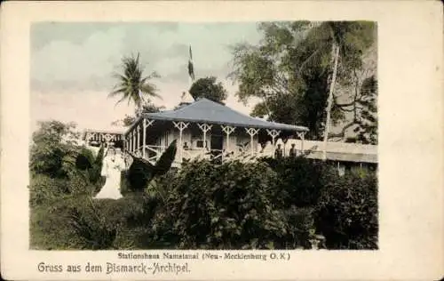 Ak Bismarck Archipel Papua Neuguinea, Stationshaus Namatanai