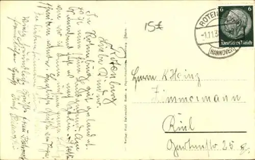 Ak Rotenburg in Hannover Rotenburg an der Wümme, Schillerstraße