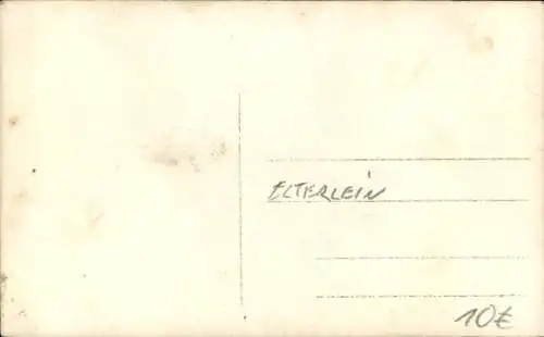 Foto Ak Elterlein im Erzgebirge, Männer bei einem Festmarsch