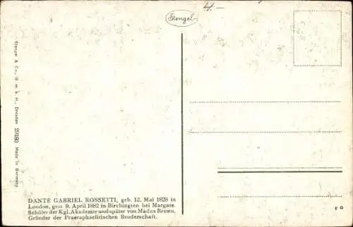 Ak London City England, Beata Beatrix