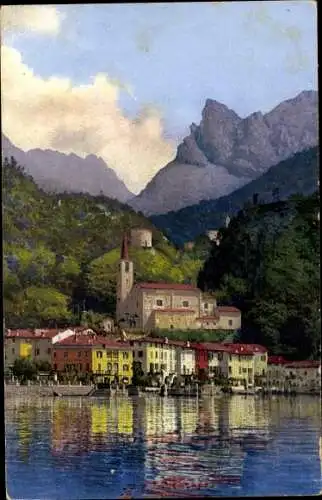 Ak San Mamette Lago di Lugano Tessin Schweiz, Teilansicht