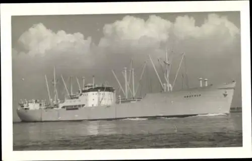Foto Ak Frachtschiff Havfalk, Transport