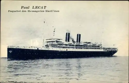 Ak Dampfer Paul Lecat, Messageries Maritimes