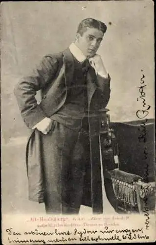 Ak Theaterszene, Alt-Heidelberg, 4. Akt, Einer von damals