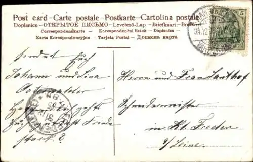 Ak Neujahrsglückwunsch, 1906