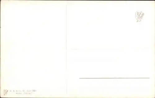 Künstler Ak Adler frisst Hasen