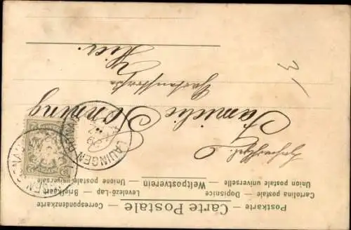 Ak Fröhliche Ostern, Engel spielt Harfe