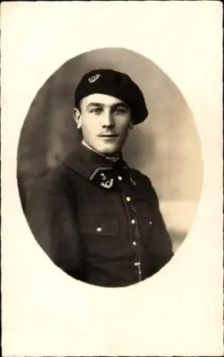Foto Ak Französischer Soldat, Portrait