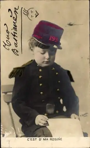 Ak Junge in Uniform, Portrait