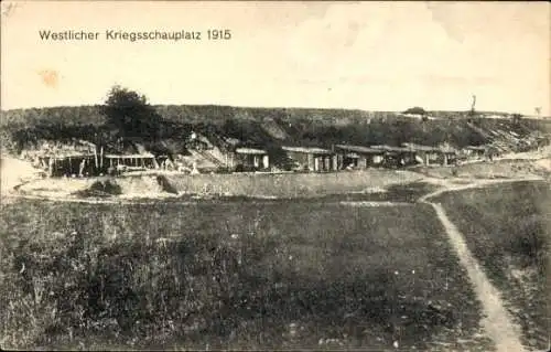 Ak Westlicher Kriegsschauplatz 1915, I. WK