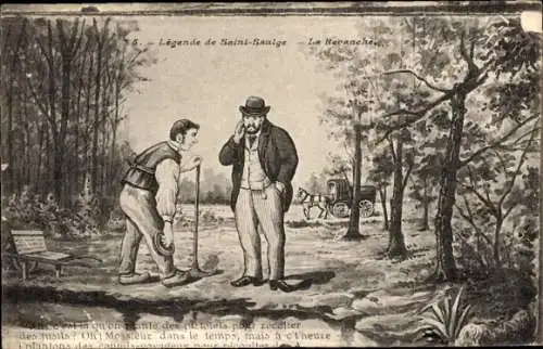 Künstler Ak Légende de Saint-Saulge, La Revanche