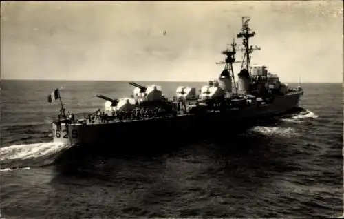 Ak Französischer Kreuzer auf See, 0629