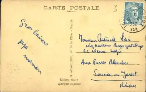 Ak Französischer Kreuzer Duplex