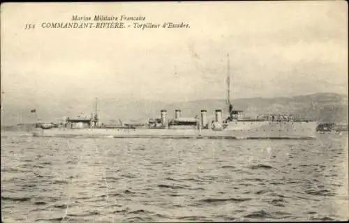 Ak Marseille Bouches du Rhône, Ein Schiff der Marine Militaire Francaise mit der Nummer 554 mi...