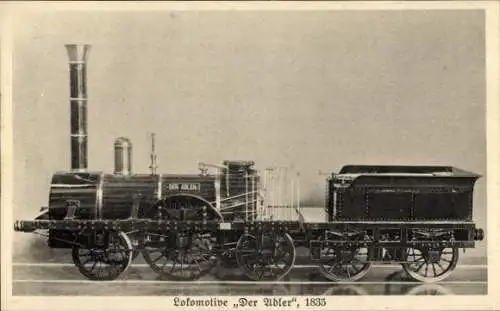 Ak Berlin Charlottenburg, -DER ADLER
Lokomotive,Der Adler", 1835