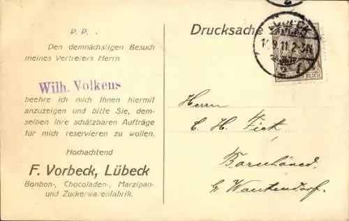 Ak Hansestadt Lübeck, Burgtor