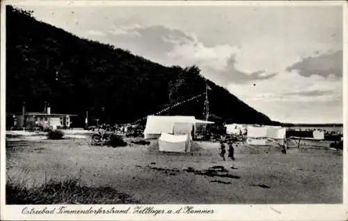 Ak Ostseebad Timmendorfer Strand, Zeltlager a. d. Kammer