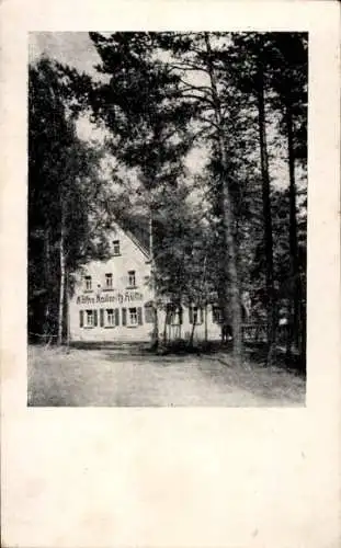 Ak Dahlen in Sachsen, Käthe Kollwitz Hütte, Wald