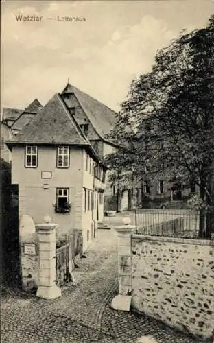 Ak Wetzlar an der Lahn, Lottehaus, Eingangstor