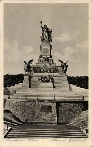 Ak Rüdesheim am Rhein, Niederwald Nationaldenkmal