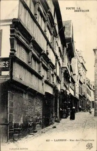 Ak Lannion Côtes d’Armor, Rue des Chapeliers