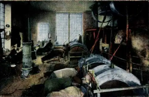 Ak Eltville am Rhein Hessen, Innenansicht einer Achatschleiferei