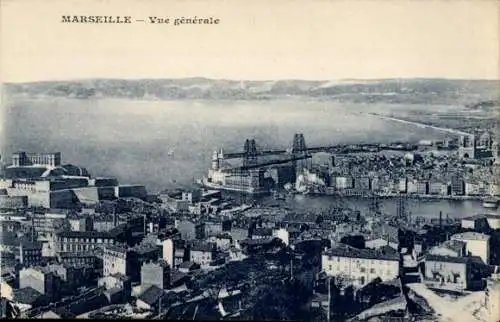 Ak Marseille Bouches du Rhône, Panorama