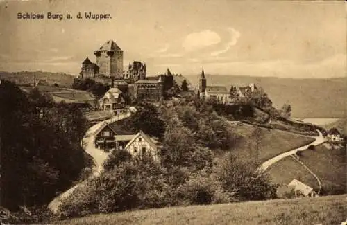 Ak Burg an der Wupper Solingen, Schloss Burg