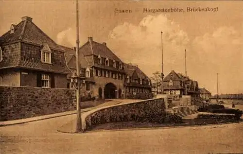 Ak Essen im Ruhrgebiet, Margarethenhöhe, Brückenkopf