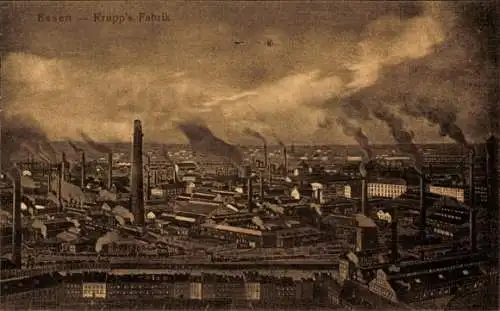 Ak Essen im Ruhrgebiet, Krupp's Fabrik in Essen