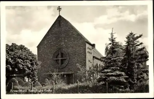 Ak Finow Eberswalde in der Mark, katholische Kirche