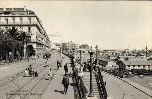 Ak Algier Alger Algerien, Boulevard de la République