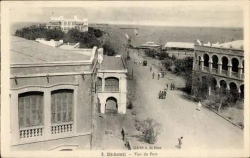 Ak Djibouti Dschibuti, Vue du Port